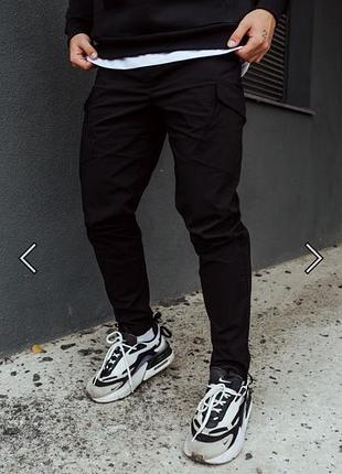 Штани staff cargo fa spandex black2 s