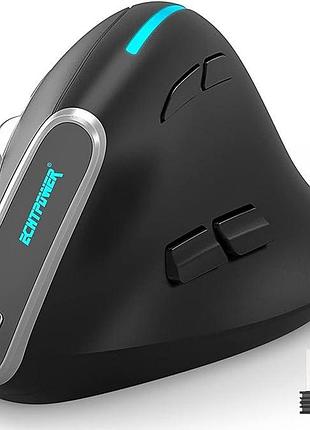Беспроводная вертикальная мышь echtpower vertical optical mouse f36 bluetooth-мышь с 3 режимами, 7 кнопок