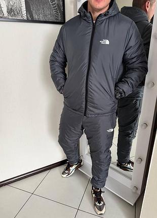 Плащевка tnf - серый