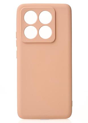 Силіконовий чохол soft silicone case для xiaomi 14t (без лого) пудра