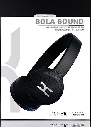 Наушники bluetooth dc sola sound (dc-510) (накладные) черный