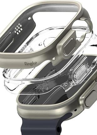 Чехол для apple watch ultra 3/2/1 49 мм ringke slim ультратонкий жесткий чехол для смарт-часов