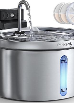Беспроводной кошачий фонтанчик для воды 3.5 л feelneedy smart pet water fountain fn-w08l автоматическая поилка для животных