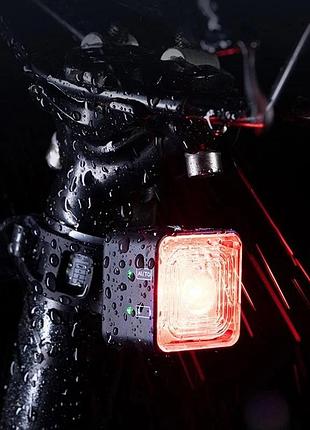 Задній ліхтар для велосипеда wind&moon led bike light wt06, акумуляторний велоліхтар