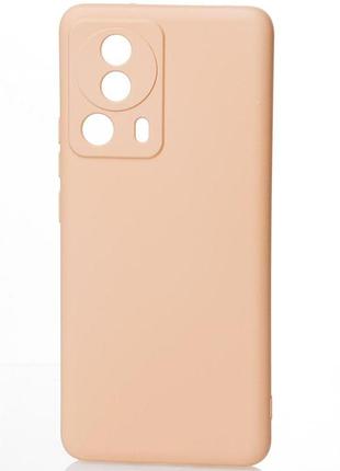 Силіконовий чохол soft silicone case для xiaomi 13 lite (без лого) пудра