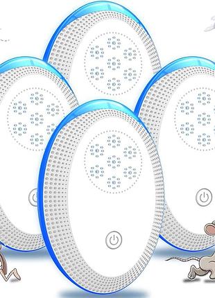 4 шт. ультразвуковой отпугиватель вредителей ultrasonic pest repeller h001 электрический репелент от насекомых