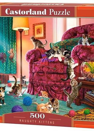 Пазл непослушные котята 500 деталей castorland