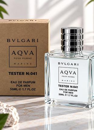 Bvlgari aqva marine pour homme тестер мужской 50 мл