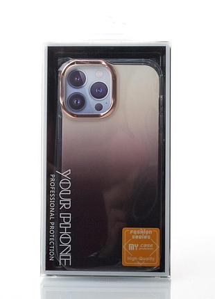 Силіконовий чохол gradient для iphone 12 / iphone 12 pro чорний 3