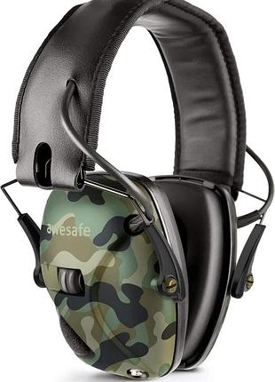 Електронні навушники для стрільби awesafe electronic shooting earmuffs gf01 захисні навушники для слуху