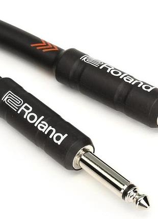 Инструментальный кабель 1 м ts jack 6.35 мм roland кабель для передачи аналогового аудиосигнала