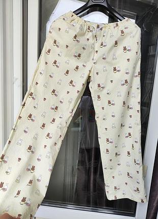 Пижамные штаны primark x miffy / невероятные домашние штаны с кроликом миффи