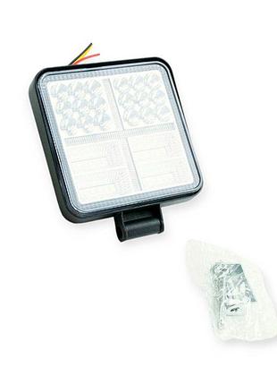 Фара додаткова led 105х105х28 (двш) 114w білий, жовтий blaskar