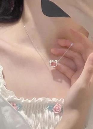 Колье hello kitty