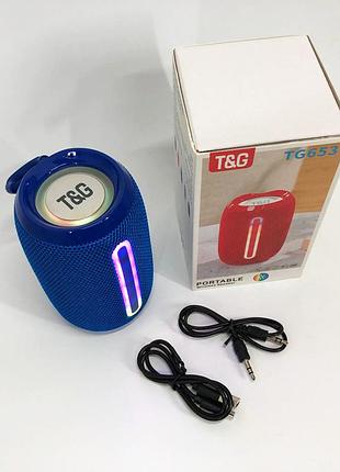 Светящееся блютуз колонка с хорошим звуком tg653, хорошая колонка для музыки хорошая bluetooth ye-23