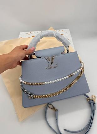 Louis vuitton capucines bb blue 27х18х9 2