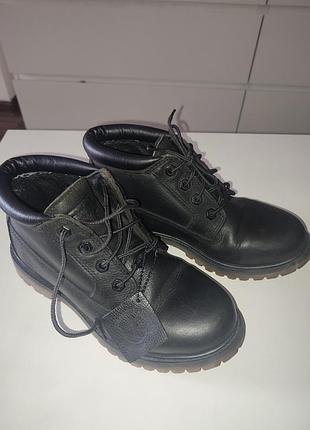Черевики timberland , колір чорний, шкіра