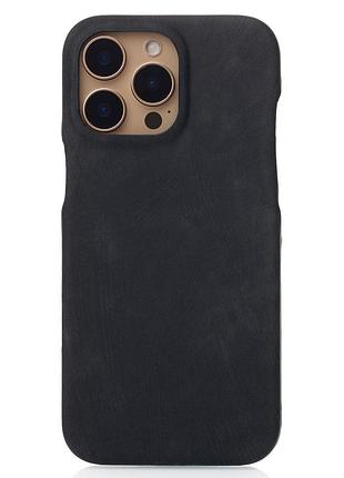 Чохол leather case для iphone 14 pro max black