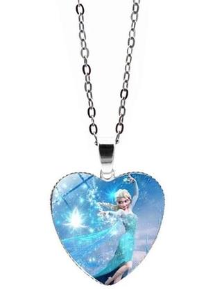 Колье с кулоном эльза из мультфильма frozen (холодное сердце)