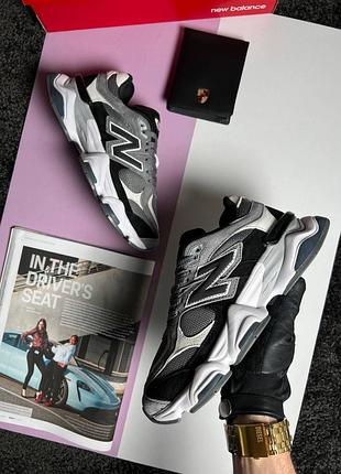 Жіночі кросівки n*w b*lance 9060 grey black white 37