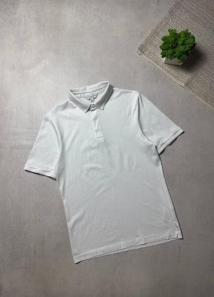 Поло футболка біла чоловіча autograph supima cotton premium оригінал