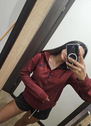 Кофта з капюшоном the north face оригінал винний колір