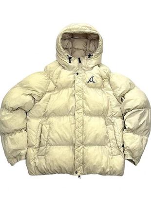 Пуховик air jordan essential puffer jacket beige dq7348-206 xl чоловічий мужской пуховик пухан джордан