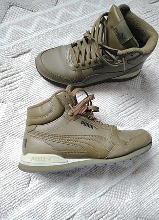 Кроссовки высокие ботинки puma оригинал утепленные сникерсы сникеры unisex puma st runner mid cut 42 43