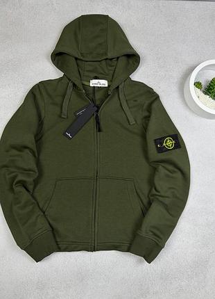Соуп худи stone island зеленый m