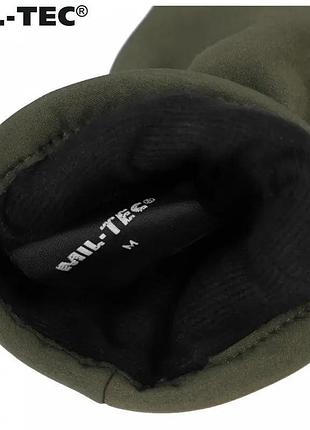 Рукавиці mil-tec softshell thinsulate olive xl 7