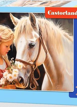 Пазл мій друг кінь 180 деталей castorland