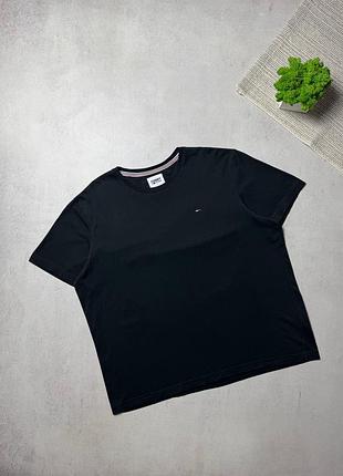 Футболка чорна чоловіча tommy hilfiger оригінал преміальна xxl