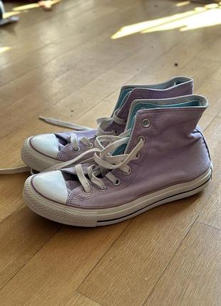 Converse сиреневые кеды 2