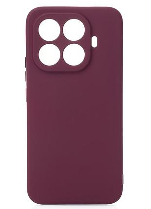 Силіконовий чохол soft silicone case для xiaomi 15t (без лого) бордовий