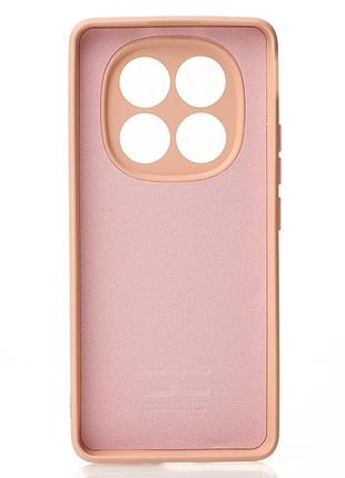 Силіконовий чохол soft silicone case для xiaomi redmi note 14 pro plus 5g (без лого) пудра 2