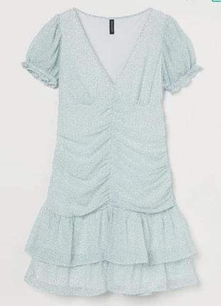Коротка сукня h&m з віскози, м'ятна, розмір m (40), нова