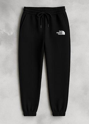 Мужские зимние спортивные штаны the north face черные брюки тнф на флисе xxl (b)