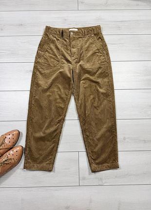 Вкорочені вільветові брюки m&s р.40eur,l