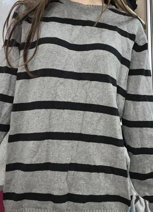 Светр кофта в смужку h&m l.o.g.g. оверсайз