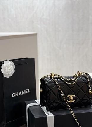 Chanel mini flap bag black 20х13х7