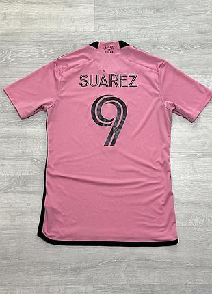 Luis suarez inter miami cf jersey, pink stripes, number 9 чоловіче джерсі футболка суарез мужская футболка джерси размер м 3