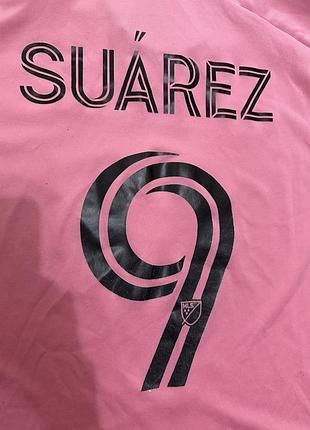 Luis suarez inter miami cf jersey, pink stripes, number 9 чоловіче джерсі футболка суарез мужская футболка джерси размер м 8