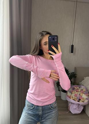 Лонг з вирізом під пвльчик у кольорах 🩷♥️🖤🤎🤍
