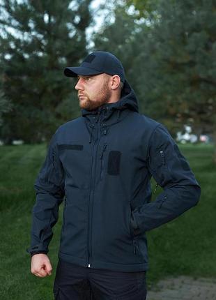 Куртка soft shell skmilitary дснс (темно-синій)