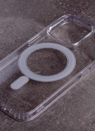 Силіконовий чохол magsafe clear для iphone 14 pro max прозорий