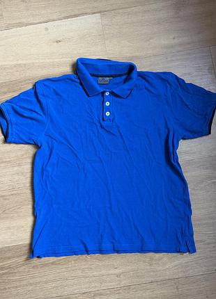 Футболка поло синя xl l