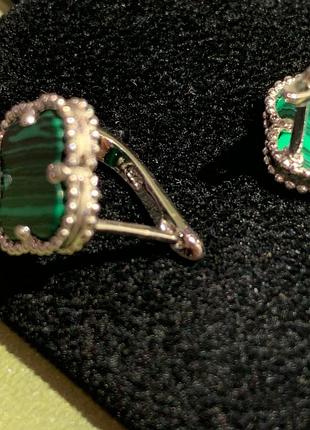 Серьги ван клиф, серебро 925 2
