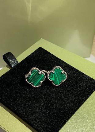 Серьги ван клиф, серебро 925 5