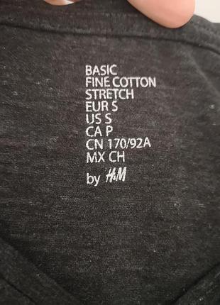 Футболка h&m basic розмір s 4