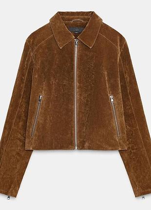 Zara куртка замшевая
